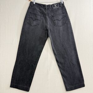 Vintage VERSACE JEANS COUTURE Black Denim High Waist Jeans Medusa 34 Women